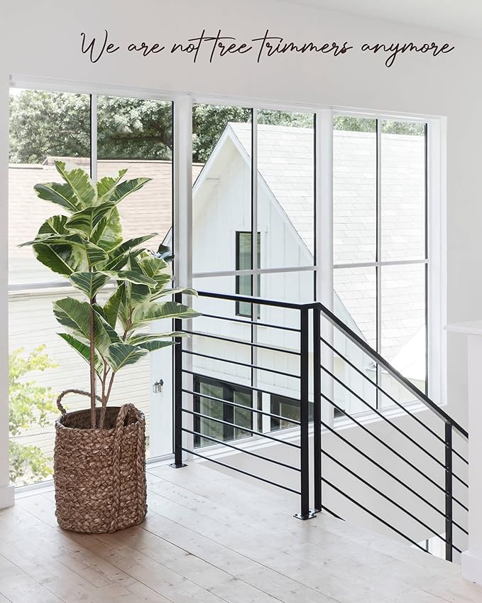 Artificial Rubber Tree Plant 43in Tall Faux Ficus Tree Potted Fake Tropical Decorative House Large Floor Artificial Plants for Home Office Store Room Decor