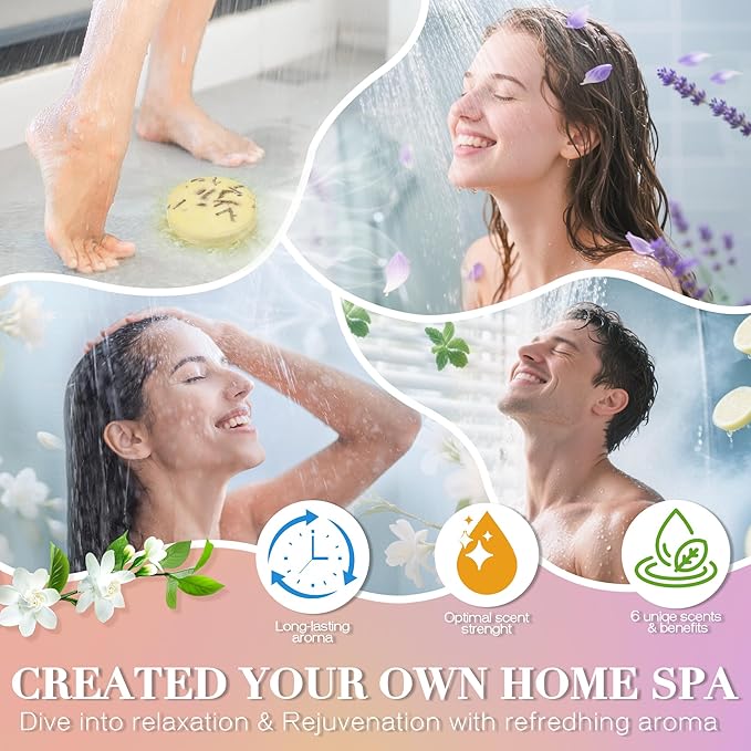 Shower Steamers Aromatherapy Birthday Gifts for Women-12 Pack Mothers Day Gifts,Gifts for Grandma,Wife,Mothers,Stress Relief and Relaxation Gifts for Women and Men,Created Your Own Home SPA