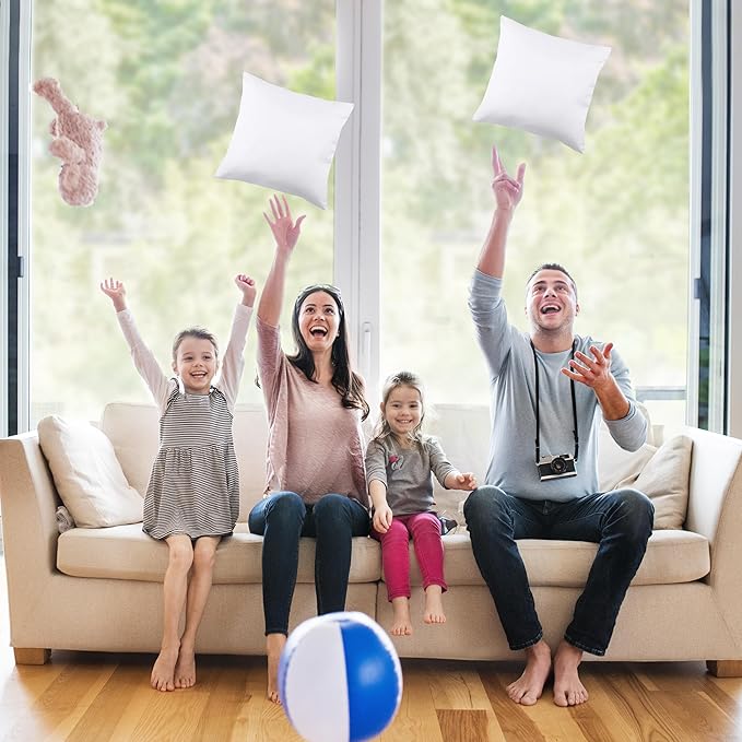 Utopia Bedding Throw Pillows Insert (Pack of 2, White) - 12 x 12 Inches Bed and Couch Pillows - Indoor Decorative Pillow