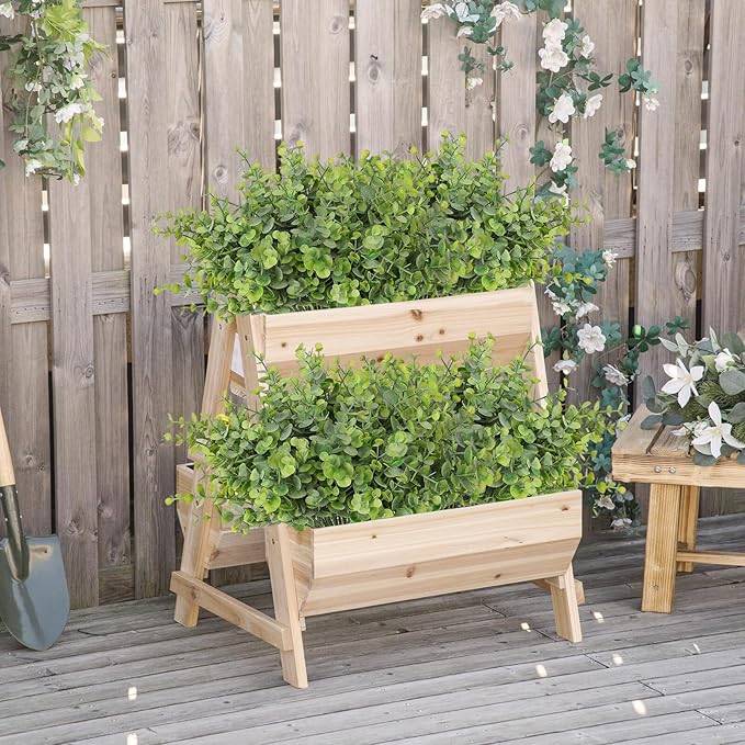 TOCHGREEN 8 Bundles Artificial Eucalyptus Leaves Plants Outdoor UV Resistant Faux Plastic Boxwood Shrubs Fake Greenery Plants for Home Farmhouse Porch Patio Window Garden Decoration (Green)