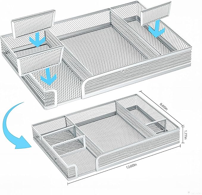 Purple Office Desk Accessories,Purple Office Supplies Set, Desk Drawer Organizer,Stapler and Tape Dispenser Set,Tape,Staple Remover, Staples, Paper Clips, Scissor and Sticky Note