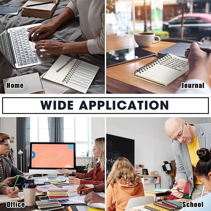 Jutom 18 Pcs Small Spiral Notebooks Memo Pads 3x5 Bulk Small Pocket Notebooks Mini Notepads with Lined Pages Mini Journals for Office Back to School Work Writing Supplies, 120 Pages (Multi Color)