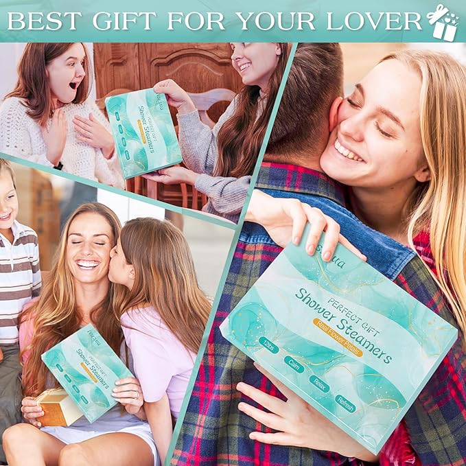 Shower Steamers Aromatherapy Birthday Gifts for Women-12 Pack Mothers Day Gifts,Gifts for Grandma,Wife,Mothers,Stress Relief and Relaxation Gifts for Women and Men,Created Your Own Home SPA