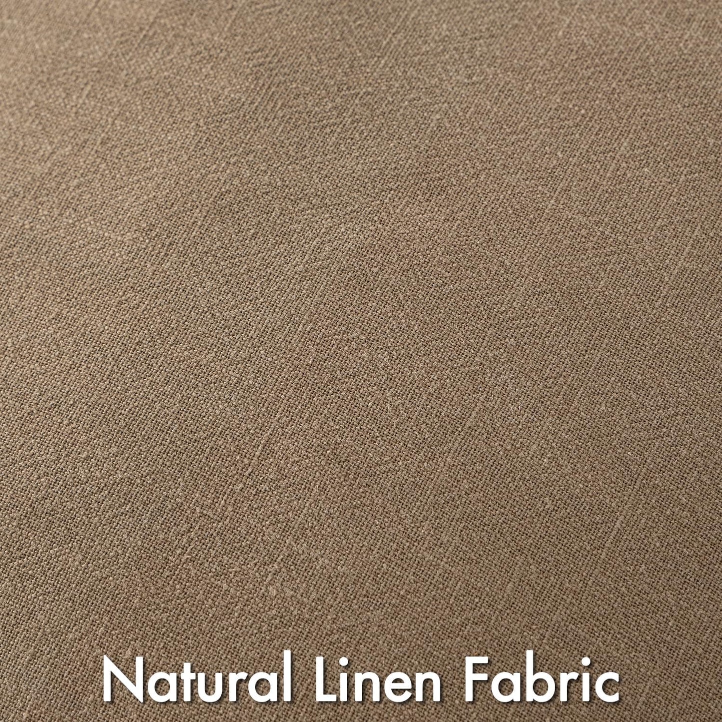 MIULEE Khaki Linen Pillow Covers Pack of 4 Decorative Natural Solid Throw Pillow Covers Soft Accent Boho Farmhouse Couch Pillowcases Modern Home Decors for Living Room Bed Sofa 18x18 Inch