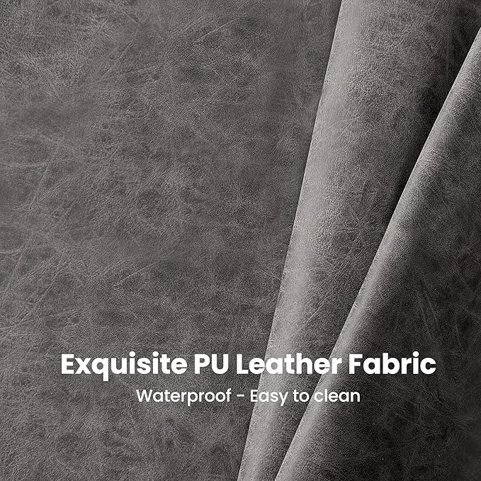 PHI VILLA Bar Stools Set, Black Metal Breakfast Barstools for Kitchen Island, 24 inch Counter Height Bar Stools with Backs