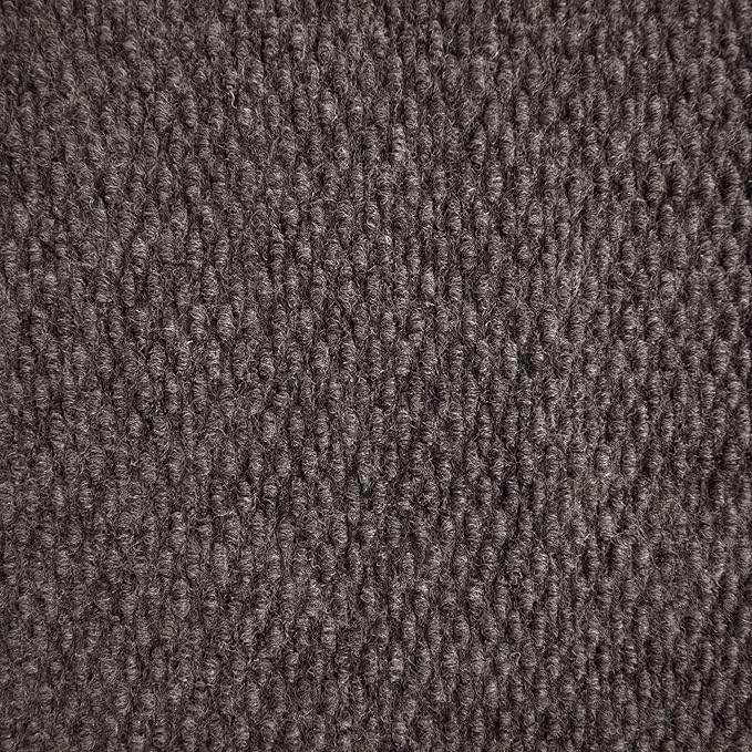 iCustomRug Spartan Weather Warrior Indoor/Outdoor Utility Berber Loop Carpet Runner with Non-Slip Thermoplastic Rubber Backing, 6ft X 12ft in Brown