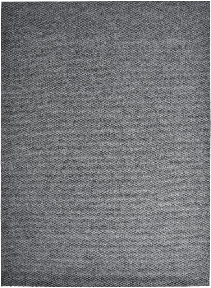 iCustomRug Spartan Weather Warrior Indoor/Outdoor Utility Berber Loop Carpet Runner with Non-Slip Thermoplastic Rubber Backing, 3ft X 6ft in Grey