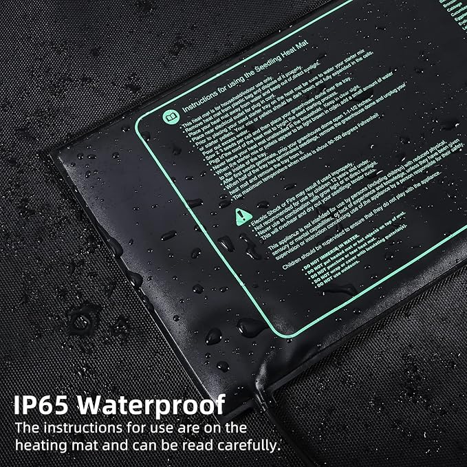 Seed Starter Trays with Grow Lights and Heat Mat, 72 Cells Seed Starter Kit with Lights, 3 Lighting Mode, 4 Timing Set, Germination Kit for Seed Starting Trays with High Humidity Control Domes