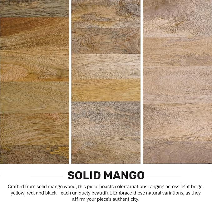 SIMPLIHOME Demy Coffee Table - 35 inch Wide Industrial Contemporary Round Cocktail Table in Natural and Black, Sculptural Living Room Table with Wood Veneer Top and Powder Coated Metal Base, Assembled