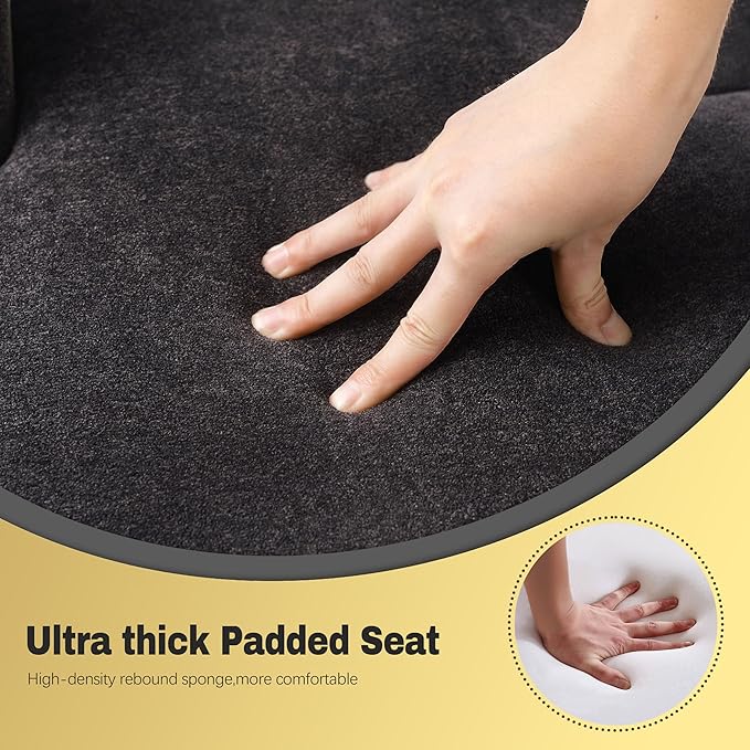 Black and Gold Counter Height Bar Stools Set of 4 for Kitchen Counter Modern Bar Chairs with Backs for Kitchen Island with Upholstered Fabric Seat and Metal Frame, 26 Inch