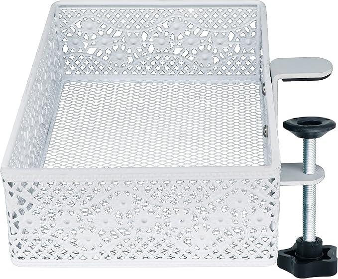 Clip-on Drawer organizers,desk organizer,can be clipped around the table to store small items (white)
