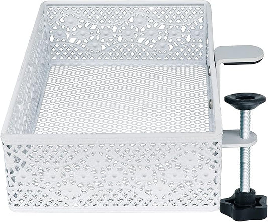 Clip-on Drawer organizers,desk organizer,can be clipped around the table to store small items (white)