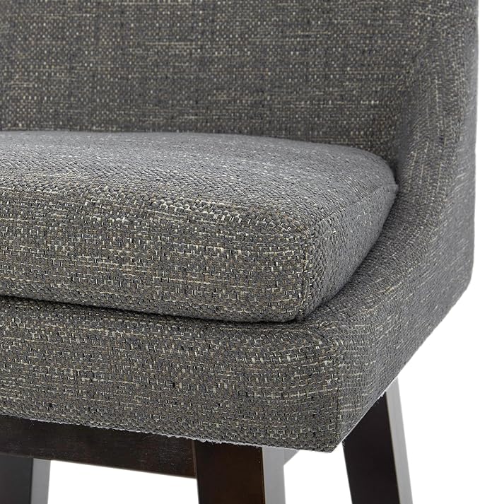 CHITA Counter Height Swivel Barstool, FSC Certified Upholstered Bar Stool, 26.8" H Seat Height, Fabric in Fog