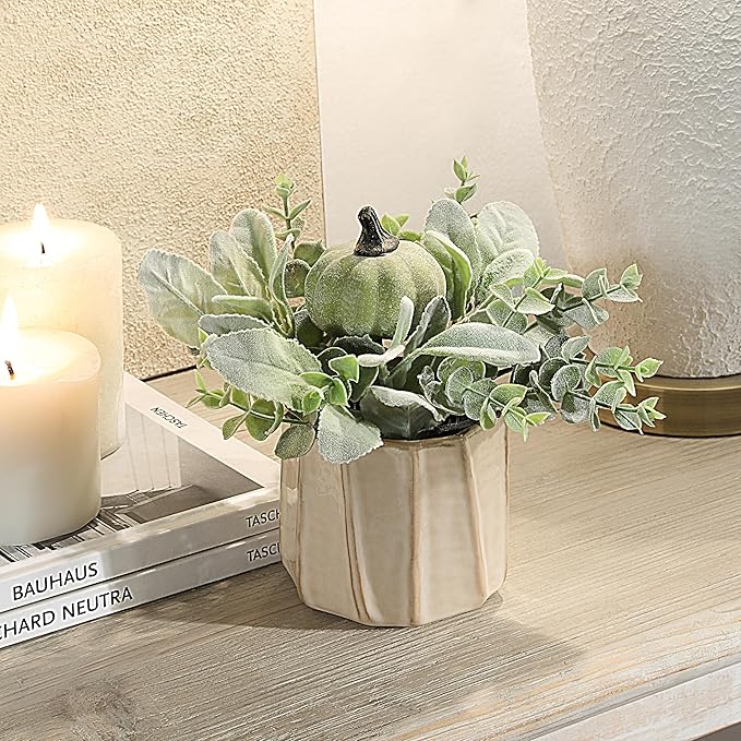 Timeless Luxe Bloom - Premium Artificial Fake Flower for Outdoor, Indoor, Garden, Home, Office, Bouquet Centerpiece Wedding, Event, Party Decoration (Perennial Pumpkin Joy)