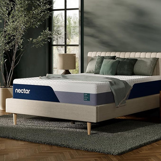 Nectar Premier 13” Twin Mattress - Medium Firm - Contouring Memory Foam - Cooling Upgrade - 2” Pressure Relief Layer - Mattress in a Box - 365-Night Trial & Forever Warranty