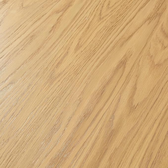 Casaphoria 79" Dining Table for 6, Wood Kitchen Table with Scratch-Resistant Top & V-Shaped Base, Modern Farmhouse Oval Dining Table for Living Room, Kitchen, Easy Assembly, Natural Wood