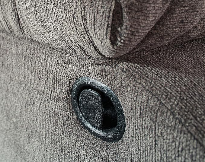 Signature Design by Ashley Tulen Modern Manual Pull Tab Rocker Recliner, Dark Gray