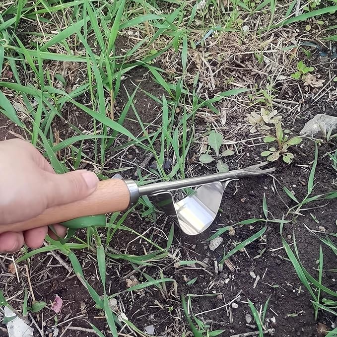 Weed Puller Tool, 3 Pack Stainless Steel Manual Hand Weeder Tool, Patio Crack Weeder, Moss Remover, Crevice Weeding Digger Tools, Uprooting Weeding Tools for Planting and Gardening