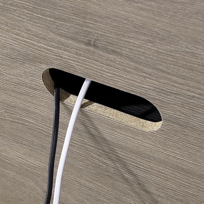 Henn&Hart Rectangular TV Stand for TV's up to 75" in Weathered Gray, for Home, Living Room, Bedroom, Entertainment Room, Office