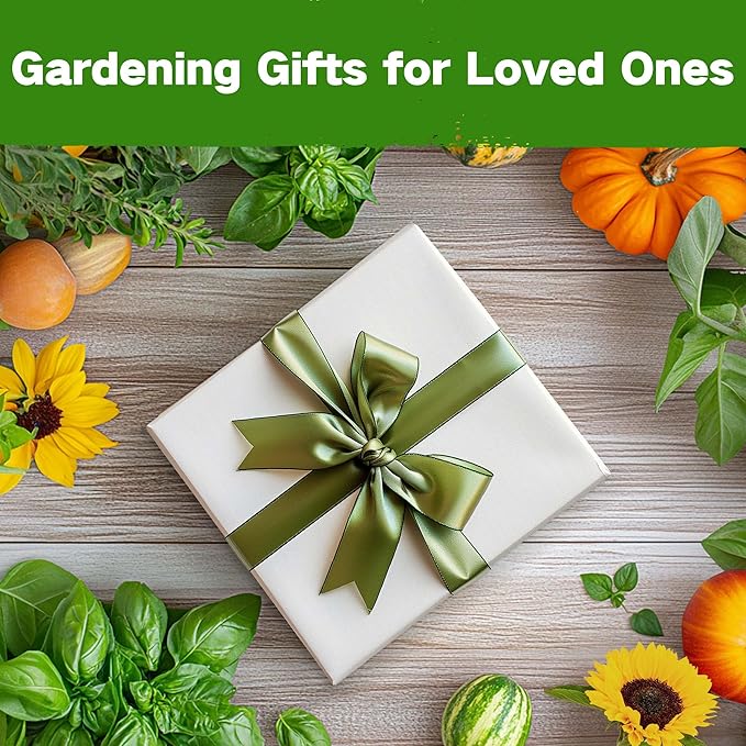 Lush&Dew Pet-Friendly Heirloom Seed Bank, Gardening Gifts for Women Men, 16 Varieties 15,000+ Non-GMO Seeds for Planting Herbs Flowers Vegetables in Raised Bed Windowsill, Annuals & Perennials