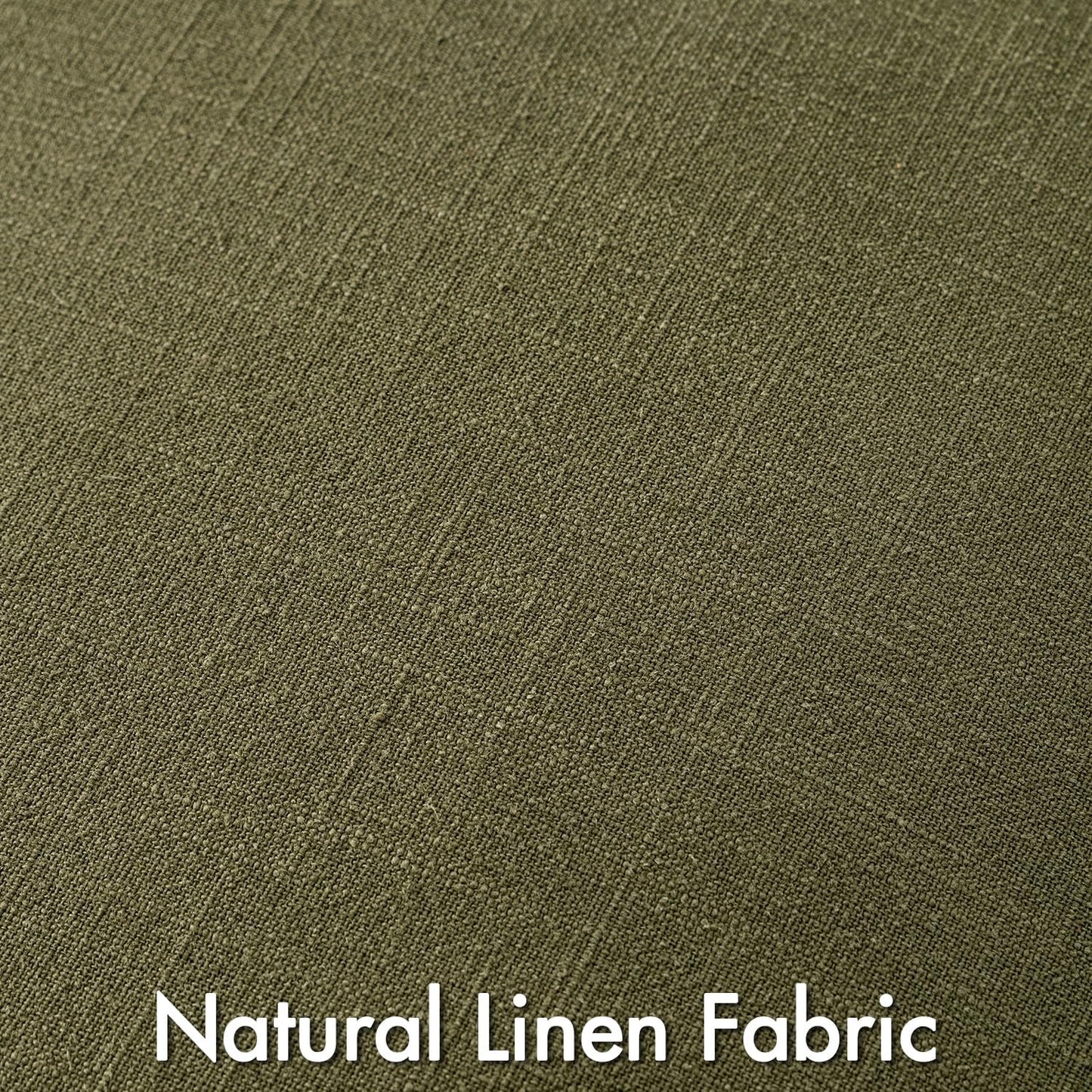 MIULEE Olive Green Linen Pillow Covers Pack of 4 Decorative Natural Solid Throw Pillow Covers Soft Accent Boho Farmhouse Couch Pillowcases Modern Home Decors for Living Room Bed Sofa 18x18 Inch