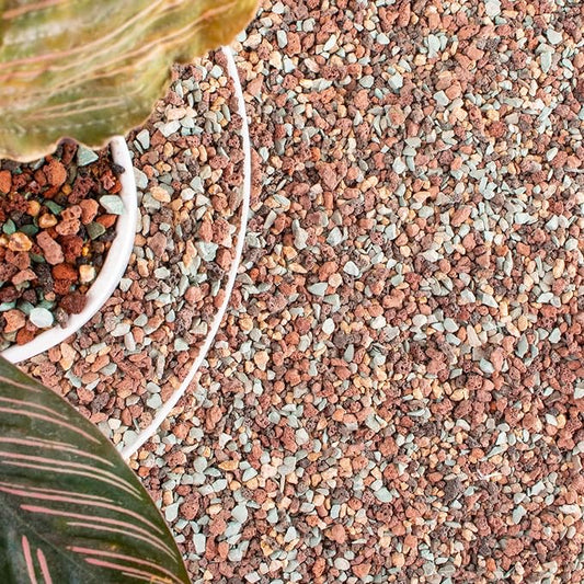 18lb Mix Lava Rocks for Plants in Door -Gravel Pebbles for Bonsai Succulent Cactus Potting Soil and Vase Fillers, Fairy Gardening,Top Dressing