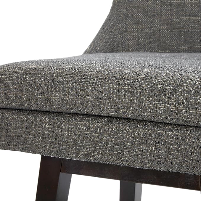 CHITA Counter Height Swivel Barstool, FSC Certified Upholstered Bar Stool, 26.8" H Seat Height, Fabric in Fog