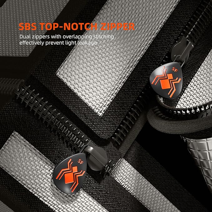 Spider Farmer Small Grow Tent for Aerogarden, Hydroponic Growing System, 24"x16"x20", with Roll-up Door, Removable Floor Tray, 2000D Thicken Mylar Canvas