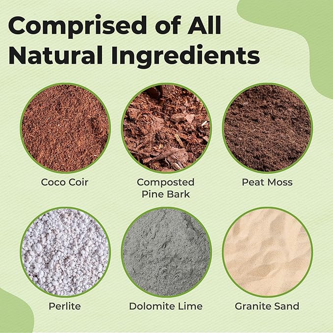 Organic Peace Lily Potting Soil by Perfect Plants | Organic Premium Mix | Use with Peace Lily, Pothos, or Other House Plants (4qt)