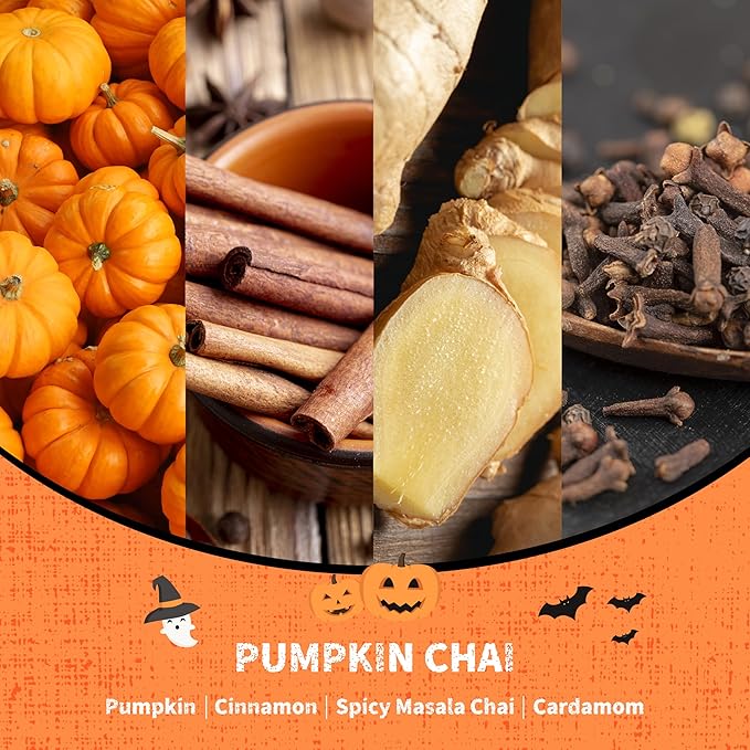 Airkeep Reed Diffuser Set,3.38 fl oz (100 ml) - Pumpkin Chai Oil Diffusers with 8 Reed Sticks, Home Fragrance Reed Diffuser for Bathroom Shelf Decor