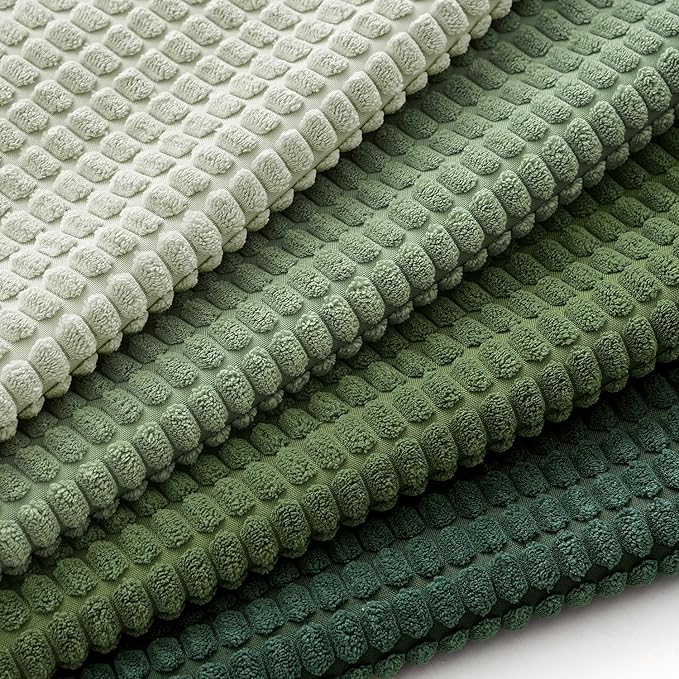 MIULEE Sage Green Pillow Covers 20x20 Inch Set of 4 Boho Farmhouse Home Decor Mordern Nordic Throw Pillows Covers Summer Soft Corduroy for Couch Bed Sofa Living Room Forest Green