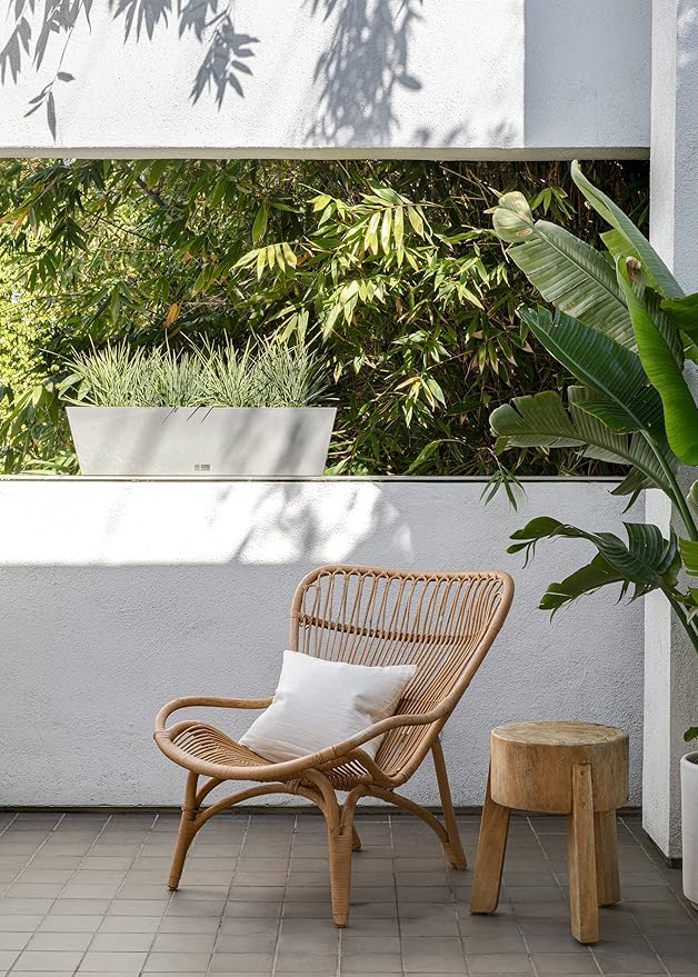 Veradek Pure Series Window Box Planter - Long Rectangular Planter for Indoor or Outdoor Windowsill/Balcony | Durable All-Weather Use with Drainage Holes | Modern Decor for Herbs, Small Plants, Flowers