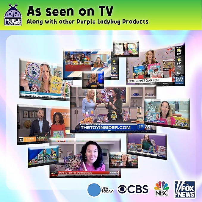 PURPLE LADYBUG Silver Holographic Scratch Art Mini Notes - Scratch Art for Kids, Summer Activities, Camping Games for Ages 4-8