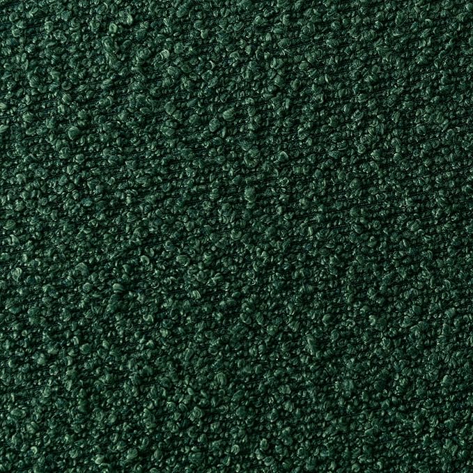 24'' Boucle Bar Stools Set of 3, Green Bar Stools with Backs, Counter Height Bar Height Stools for Kitchen Island, Upholstered Bar Chairs