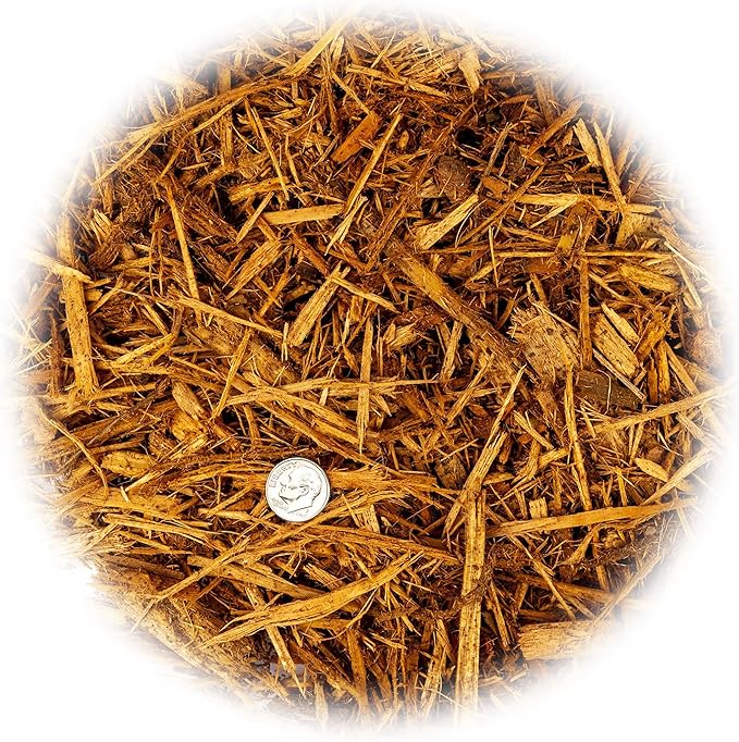 Yellow Mulch - Retain Moisture and Suppress Weeds for a Thriving Landscape - 10 QUARTS