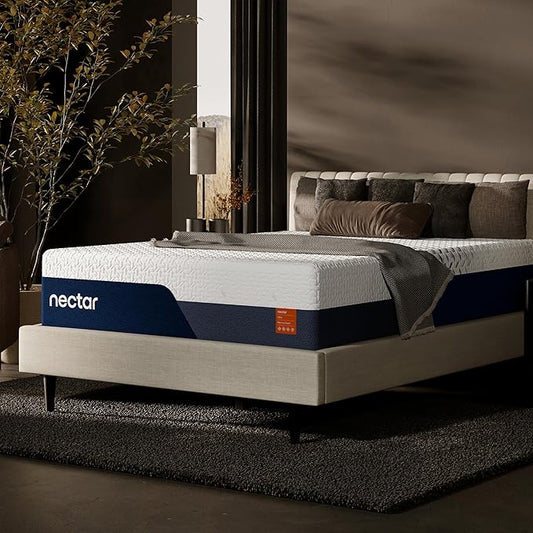 Nectar Ultra 15“ Cal King Mattress - Medium Firm - Cooling Fibers & Temperature Regulating Material - 4” Pressure Relief Layer - Zoned Ergonomic Support Layer - 365-Night Mattress Trial