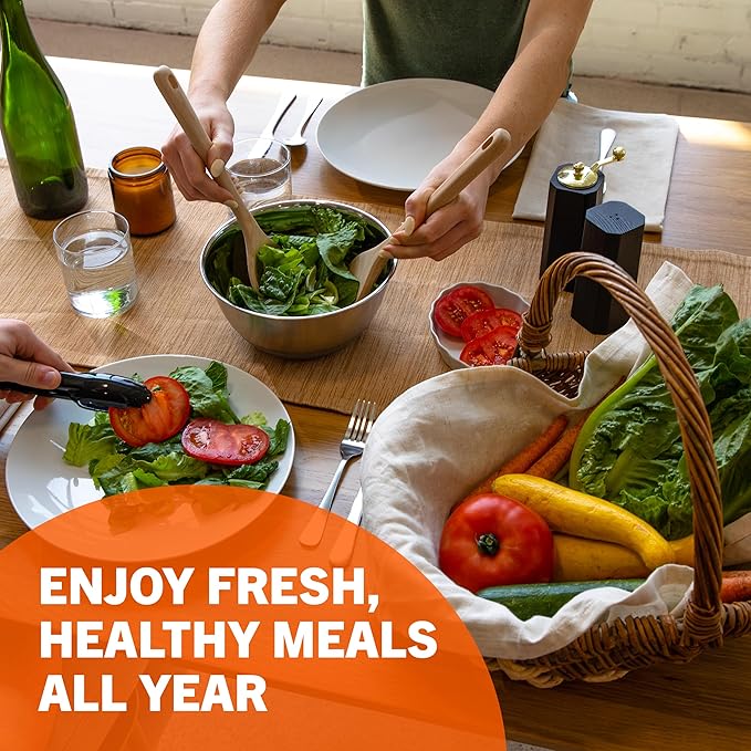 Open Seed Vault 15,000 Heirloom Plant Seeds for Gardening Vegetables and Fruits - Survival Seeds Kit with 30 Varieties - Organic, Non-GMO Survival Seed Pack for Home Gardening and Emergency Supplies