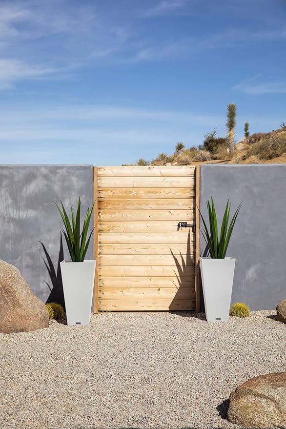 Veradek V-Resin Indoor/Outdoor Taper Planter, 2-Pack (26 inch, White)