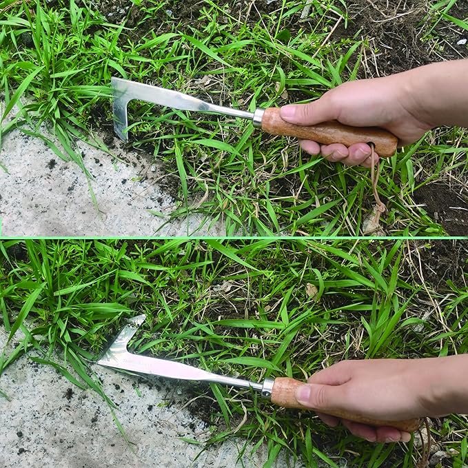 Weed Puller Tool, 3 Pack Stainless Steel Hand Weeder Tool, Multi-Purpose Weed Remover Tool Weeding Tools for Gardening