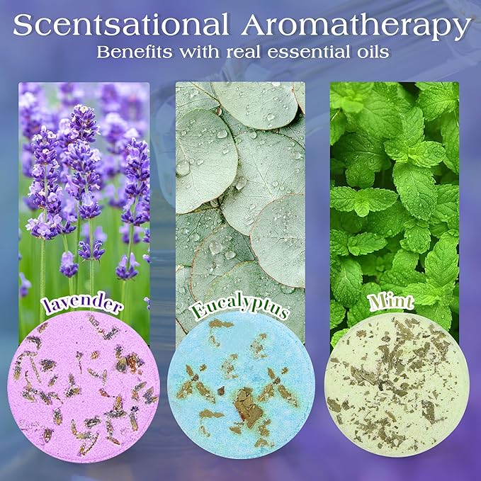 Shower Steamers Aromatherapy Birthday Gifts for Women-12 Pack Mothers Day Gifts,Gifts for Grandma,Wife,Mothers,Stress Relief and Relaxation Gifts for Women and Men