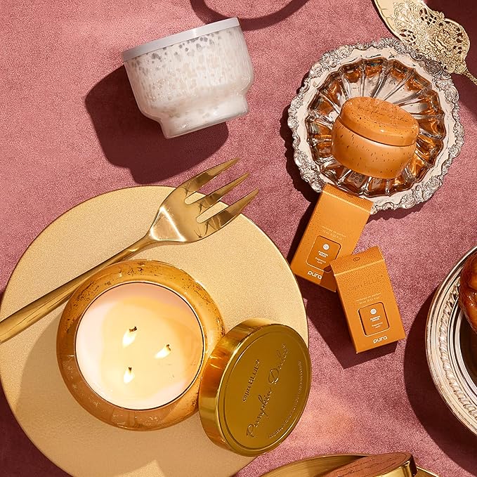 Capri Blue Pura Smart Home Plug-in Diffuser Refills – Includes 2 Capri Blue Pura Refills for Plug In Diffusers for Home - Long Lasting Luxury Scents - Pumpkin Dulce (Pack of 2)