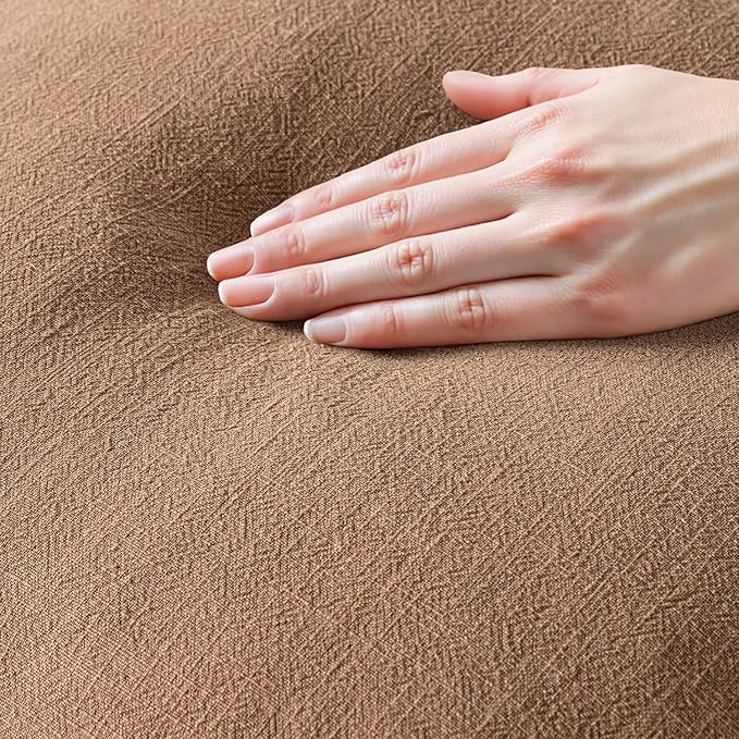 MIULEE Decorative Throw Pillow Covers Neutral Linen Fringe Throw Pillows Set of 2 Brown Boho Farmhouse Cushion Covers with Tassels for Couch Sofa Bed Living Room Spring Home Decor 18x18 Inch