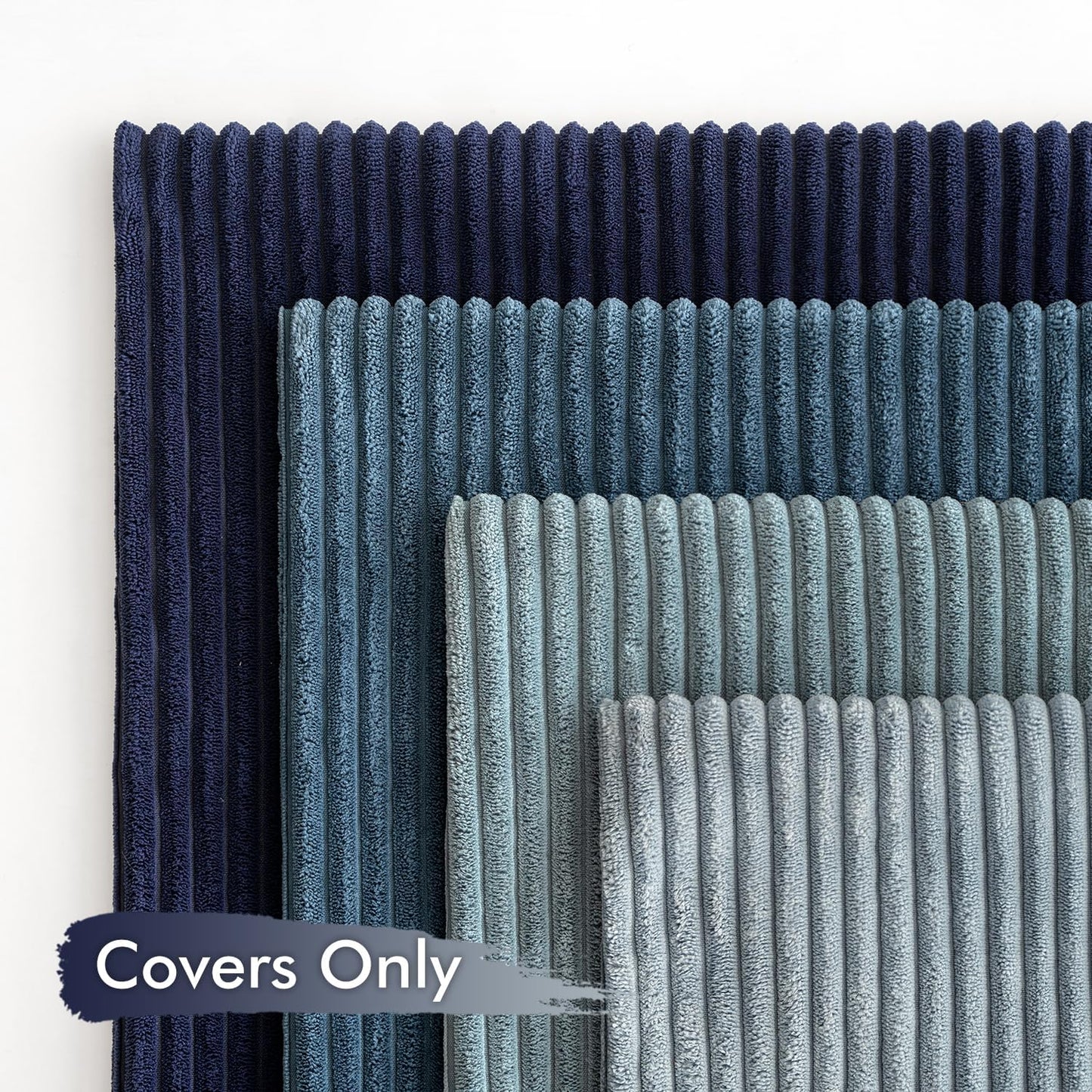 MIULEE Summer Throw Pillow Covers 18x18 Inch Set of 4 Western Neutral Decorative Cushion Covers Soft Boho Farmhouse Modern Coastal Home Decor for Couch Bed Sofa Living Room Dark Blue Navy Series