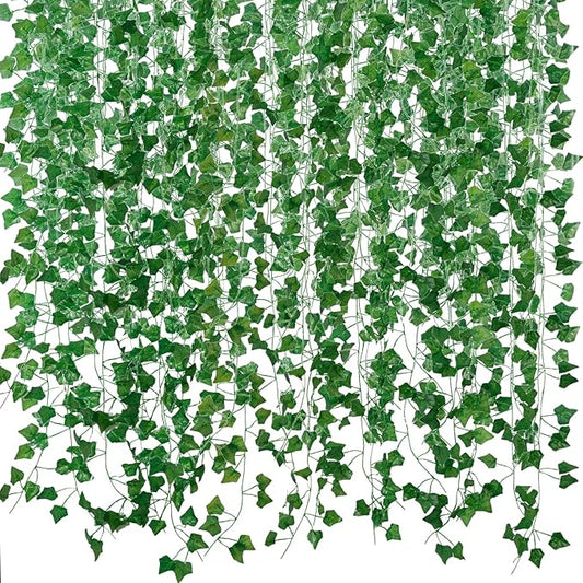 Fake Vines for Room Decor(36Pack252Ft) Aesthetic Artificial Plant Ivy Leaves Hanging Greenery Garlands for Home Bedroom Wall Wedding Christmas Party Office patio Indoor, Outdoor Garden Decor