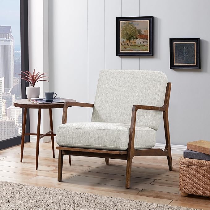 POLY & BARK Verity Lounge Chair, Bright Ash