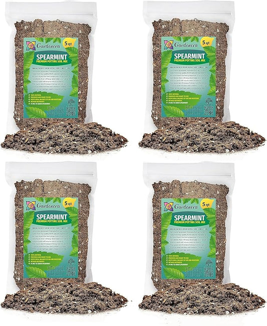 Spearmint Plant Potting Mix - Unlock Robust Growth and Invigorating Scent with Our High-Performance Formula - 20 Quart