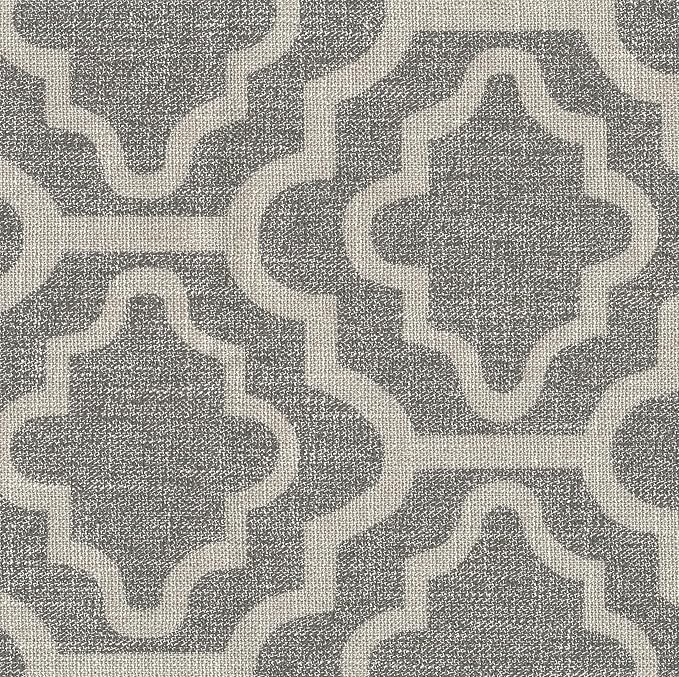 Homepop Home Decor | Upholstered Classic Swoop Arm Accent Chair | Accent Chairs for Living Room & Bedroom | Decorative Home Furniture, Ash Geometric